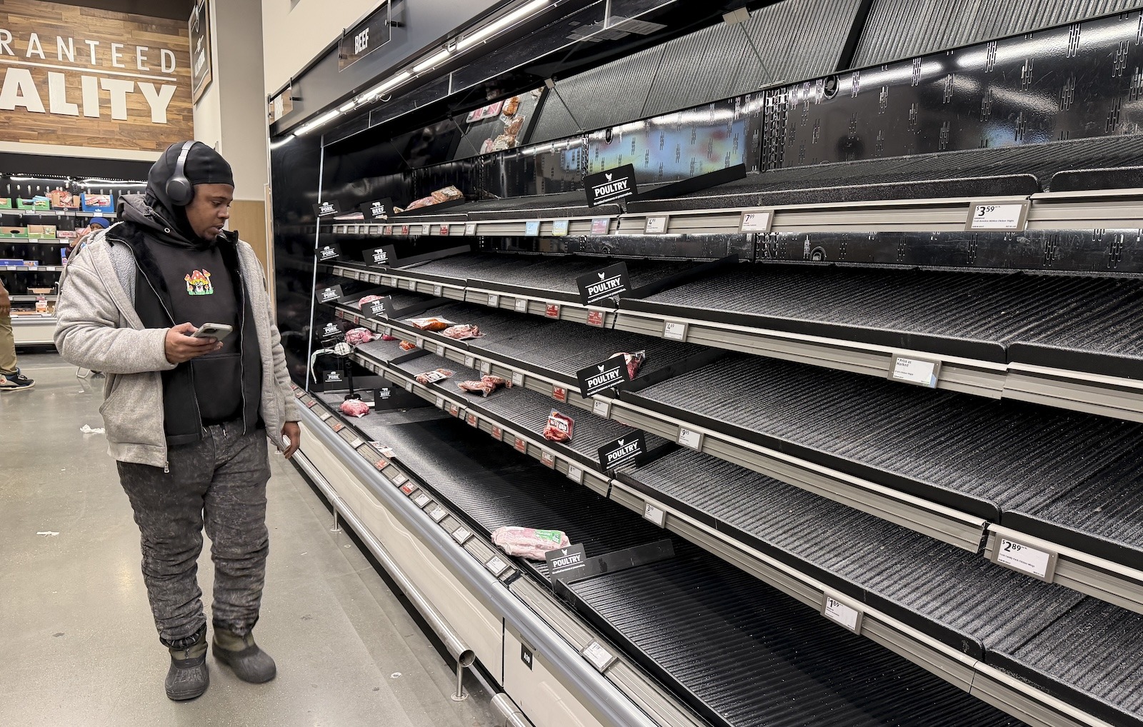 Panic buying ahead of the winter storm isn’t preparedness. Here’s who it hurts.